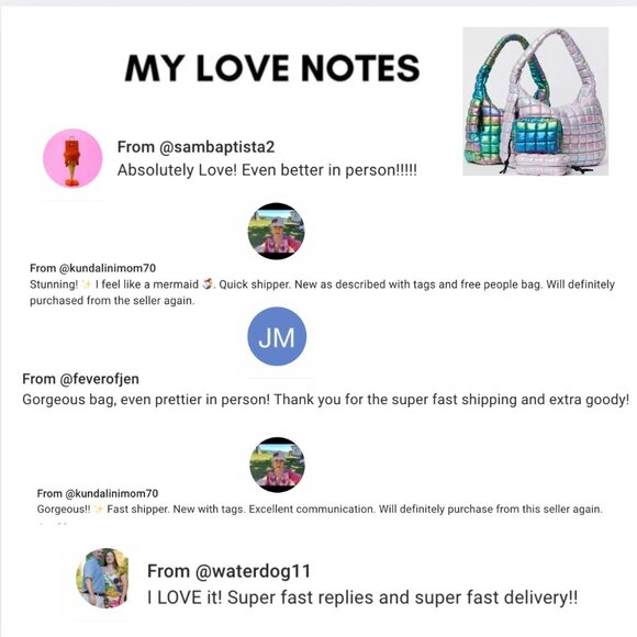 Free People Quilted Carry Bag - Limited Edition Iridescent Nebula - NWT - Picture 5 of 10